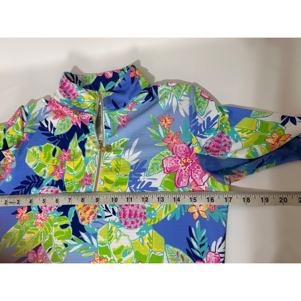 NWT G Lifestyle Tropical Long Sleeve Sun Protection Top Size XS Golf Tennis a1 - Picture 4 of 8